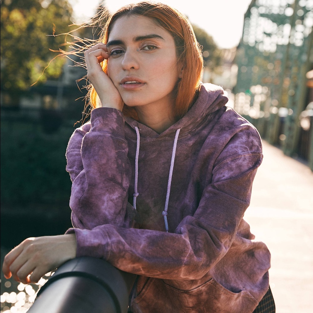 L’amour Tie-Dye Hoodie Sweatshirt